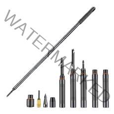 다기능 서바이벌 등산스틱/캠핑 트레킹 생존 지팡이, 서바이벌등산스틱 블랙