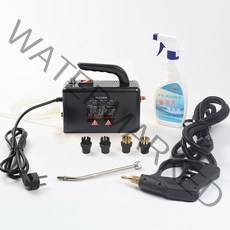 MS INTERNATIONAL 핸드 스팀 청소기 핸디 고압 스팀기 세척기 분사 살균기, 블랙조절가능분사기