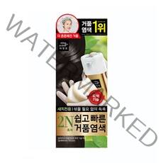 미쟝센 쉽고 빠른 거품 염색 새치전용, 2N 흑색, 1개