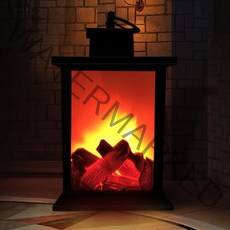 베스타 불멍 화로 무드등 L, 블랙