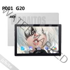 글로벌 버전 태블릿 PC G20 옥타 코어 와이파이 8GB 128GB 노트북 GPS 안드로이드 11 구글 플레이 MTK6750 패드 6000mAh, Add Case, WHITE_AU