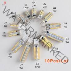 10 개/몫 led g4 전구 ac/dc 12 v/220 v 미니 옥수수 전구 조명기구 액세서리에 대 한 할로겐 전구의 전통적인 대체 왕조|corn bulb|g4 bulbled, 1개, G9 5W 220V, Warm White