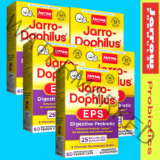 [250억] jarro-Dophilus® 자로우 유산균 도필루스 E.P.S(강화된 유산균) 다이제스티브 프로바이오틱 [60정*5병]