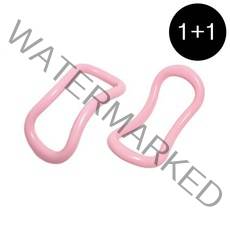 1+1 요가링 젠링 종아리마사지링 홈트레이닝 필라테스 소도구, 핑크