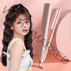 Routop 물결 고데기 볼륨 고데기 물결 웨이브 세라믹 코팅 음이온 케어 온도조절 라면머리 25mm, 핑크