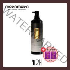 프로체인지 블랙샴푸 300g 모다모다 블랙샴푸 탈모 자연갈변 새치 샴푸 정품 + 헤어팩, 모다모다샴푸1개 + 헤어팩2개