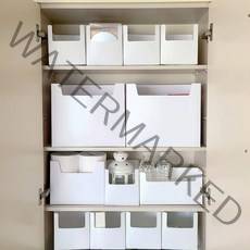 심플생활 조립식 다용도 펜트리 팬트리 정리함 책 수납함 플라스틱 수납박스 폴딩 수납정리함, 화이트 3호