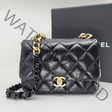 샤넬(명품잡화) 명품CHANEL 샤넬 CC 퀼팅 스몰 플랩 체인 백 램스킨 금장 AS3206B0799794305