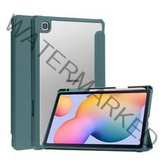 삼성 갤럭시탭 S6 라이트 아크릴 펜수납 북커버 케이스 P610 P615 lite, 아보카도