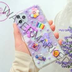 제이포니 데코덴 폰케이스 꾸미기 세트 DIY﻿ ﻿퍼플캔디베어