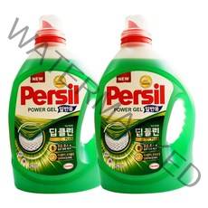 퍼실 딥클린 플러스 파워젤 액상세제 일반용 본품, 2.7L, 2개