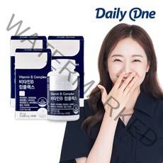 [전소민 비타민B 컴플렉스] DailyOne 활력을 위한 비타민B 종합영양제 1035mg 60정, 3통