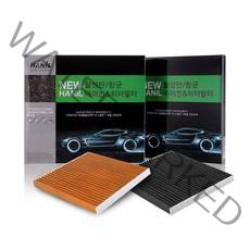 한일 활성탄 에어컨 히터 필터, 세라토, 3개