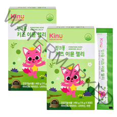 GNC 핑크퐁 키즈 이뮨젤리 (15gx30포) x 2개, 15g x 30포