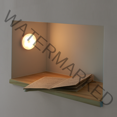 붐케어 LED 터치 퍽라이트, 온백색