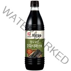 청정원 햇살담은 염도낮춘 발효다시마 간장, 1개, 840ml