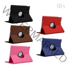 UB 갤럭시탭 S6 라이트 360도 가로세로 케이스 + 보호필름 2종(택1)_SM-P610/P615, 없음, 브라운+지문방지필름