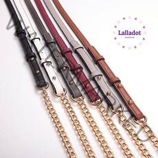 [사은품증정] 랄라닷 가죽 체인 가방스트랩 가방끈 체인끈 가방줄 80~130 cm 체인 길이 주문 제작 가능