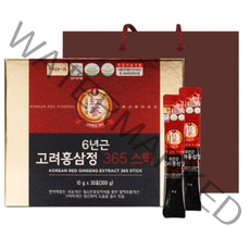 정원삼 6년근 고려홍삼정 365 스틱 30포 + 쇼핑백, 500g, 4세트