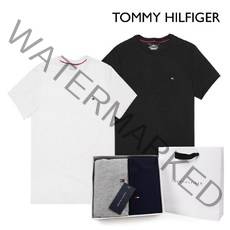 타미힐피거(잡화) 타미힐피거 반팔 티셔츠 2장 선물세트 택1