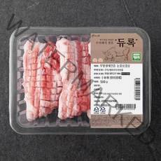 파머스팩 듀록 한돈 무항생제 인증 눈꽃 삼겹살 구이 에어프라이어용 (냉장), 500g, 1개