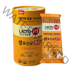 종근당 락토핏 5X 생유산균 코어 2g X 60포, 6개, 120g