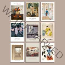 [멜팅스튜디오] 나의 사적인 그림 인테리어 미니 포스터 150종 5X7인치, 90번 르누아르 - 두 자매