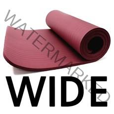 고무나라 와이드 NBR요가매트 20MM 두꺼운 운동 필라테스 홈트 두꺼운 빅사이즈매트 홈트레이닝, 브라운버건디