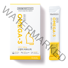 프롬벳 고양이 순수스틱 오메가3 츄르 12g x 12p, 1개, 연어 + 오메가3 혼합맛