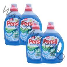 퍼실 딥클린 플러스 퓨어프레쉬 일반용 액상세제 본품, 4개, 2.7L