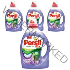 퍼실 딥클린 플러스 라벤더젤 드럼용 액상세제 본품, 3L, 4개