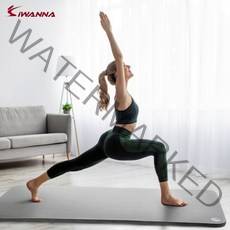 아이워너 두꺼운 요가매트 NBR 8mm 10mm 16mm 20mm 홈트 헬스 필라테스 스탠다드 층간소음방지 미끄럼방지 스트랩포함 운동매트, 레드