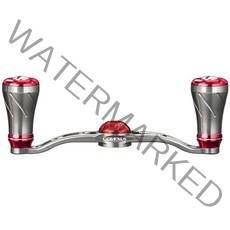 일본직발송 9. 고멕서스 (Gomexus) 더블 핸들 100mm 90mm 시마노 다이와 아부 가르시아 베이트 릴 용 18, 실버 레드br-알루미늄 손잡이 _