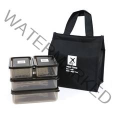 비트리 냉동실 도시락통 300ml x 2p + 600ml x 2p + 보냉백 세트, 1세트