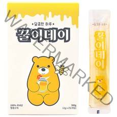 꿀이데이 휴대용 벌꿀스틱, 12g, 25개