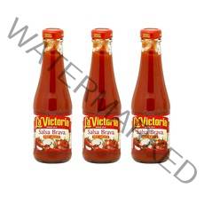 라 빅토리아 살사 브라바 핫 소스 340g 3팩 La Victoria Salsa Brava Hot Sauce