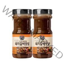백설 돼지갈비양념 840g x 2, 1세트