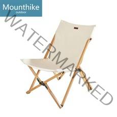 MOUNTHIKE 네이처하이크 마운트하이크 릴렉스 버터플라이 낚시 캠핑우드 원목 체어 캠핑의자, 단일사이즈, 흰색 작은 의자