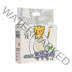 네꼬모리 응고형 두부국시 극세입자 고양이 모래 무향, 7L, 7개