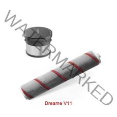 원래 dream v10 hepa 필터 롤러 브러시 dream 무선 진공 청소기 v10xr v10plus 세척 가능 고효율 필터 호환용, 푸른