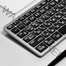 어르신도 좋아하는 한글을 크게 인쇄한 큰글씨 팬타그래프 저소음 사무용 키보드