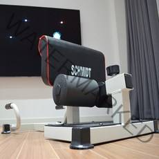 스쿼트 머신 T-770 운동 기구 기계 멀티랙 전신 다리 근력 홈트레이닝, 화이트본체+빨간테두리