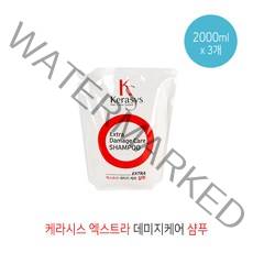 케라시스 애경 엑스트라 데미지케어 샴푸 2000g무배 일반샴푸, 3개