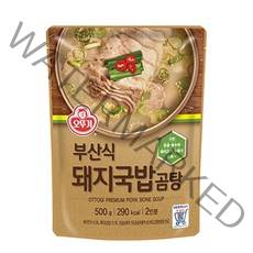 [로적마켓]오뚜기 부산식 돼지국밥 곰탕 500g, 2세트