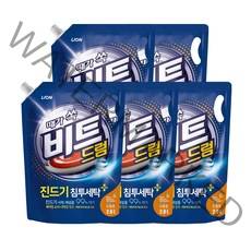 비트 액체세제 리필 드럼용 액상세제, 2L, 5개