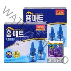 홈매트 리퀴드 교체용 액상리필 29ml 45일 리필2개입x2개+모기향6p증정, 1세트