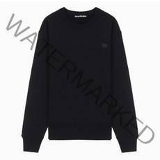 (당일) 22FW 아크네 스튜디오 페이스 로고 블랙 맨투맨 CI0076 BLACK