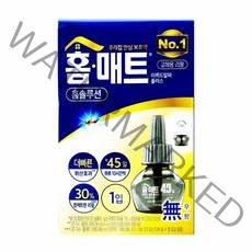 29ml 교체용 홈매트 리필 602217 리퀴드 플러스 알파 1입 무향, 상세페이지 참조
