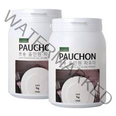 뽀숑 올인원 파우더 식기세척기 세제, 1kg, 2개