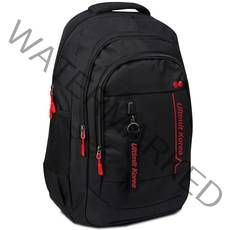 남여공용 캐주얼 중 고등 학생 학원 가방 캔버스 검은색 레터링 백팩